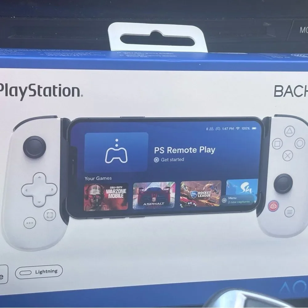 Sony PlayStation White Handheld Console “BackBone”